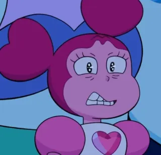 🥺 Spinel Steven Universe cartoon, character, Spinel, pink, Steven Universe, animation whatsapp sticker