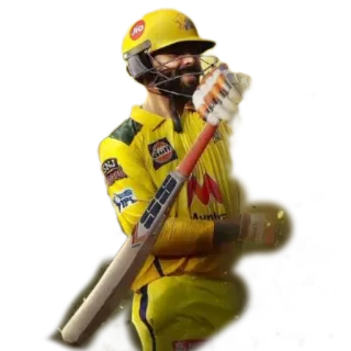 ⚔️ Cricket, Sport, Battitore, Giocatore, Chennai Super Kings telegram sticker