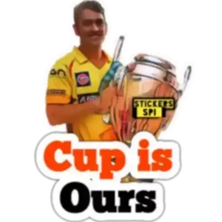 🏆 Cup is Ours Cricket, Coppa, Sport, Vittoria, Campione telegram sticker