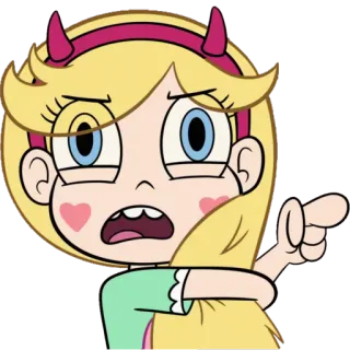 😲 Star Butterfly Star vs. the Forces of Evil การ์ตูน, แอนิเมชัน, เวทมนตร์, เจ้าหญิง, ชี้ telegram sticker