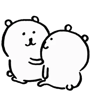 💬 beer, schattig, wit, cartoon, dier telegram sticker