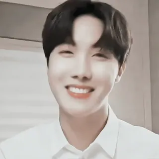😌 J-Hope J-Hope, BTS, K-Pop, cantor, sorrindo, pessoa whatsapp sticker