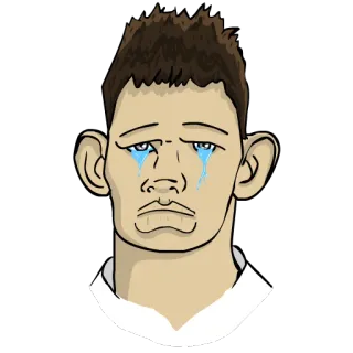 😭 sad, crying, tears, upset, cartoon, emotion telegram sticker