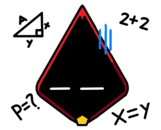 😩 2+2
X=Y
P=? matemática, números, equações, geometria, matemática telegram sticker