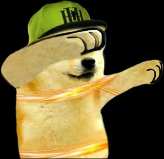 🤘 Doge, Hond, Dab, Meme, Dier, Leuk telegram sticker