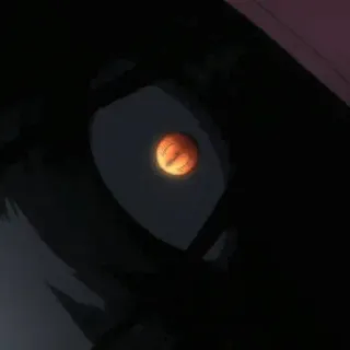 🩸 Auge, Anime, Manga, Dunkel, Rot telegram sticker