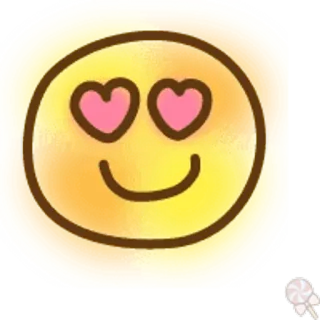 🍥 Emoji, Amore, Occhi a cuore, Smiley, Faccia telegram sticker