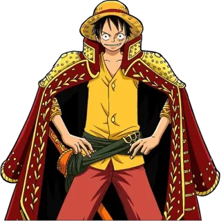 😏 Monkey D. Luffy One Piece Anime, Manga, Pirate, Héros, Chapeau de paille, One Piece, Monkey D. Luffy whatsapp sticker