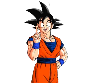 ☝ Goku Dragon Ball anime, manga, fighting, superhero, character, dragon ball, goku telegram sticker