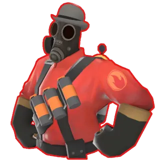 🎩 Pyro Team Fortress 2 video game, gas mask, pyro, team fortress, tf2 telegram sticker