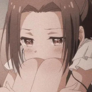 💘 Anime, Garota, Triste, Chorando, Emocional, Desenho animado, Animação telegram sticker