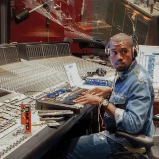 🧪 Kanye West music, recording studio, musician, rapper, producer whatsapp sticker
