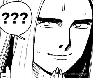 ❓ ??? pregunta, confundido, anime, manga, expresión, pensando telegram sticker