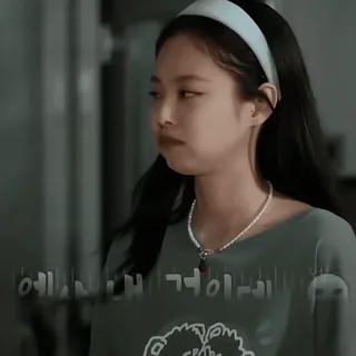 🦋 예, 내가 거기에 人, 女人, 发带, 项链, 韩国 telegram sticker