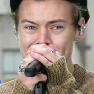 😭 Harry Styles Harry Styles, singer, celebrity, one direction telegram sticker