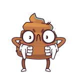 ⭐ Poop emoji whatsapp sticker