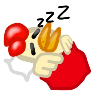 🥱 zzz schlaf, schlafen, zzz, huhn, tier, faul telegram sticker