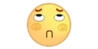 🙁 emoji, sick, unwell, annoyed, exhausted, face telegram sticker