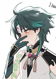 🌟 Xiao Genshin Impact Anime, Jogo, Genshin Impact, Xiao, Personagem, Arte telegram sticker