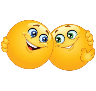 👬 emoji, smiles, friendship, happy, cartoon, cute telegram sticker