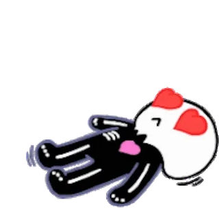 ❤️ sticker, amour, coeurs, mignon, drôle, emoji, personnage telegram sticker