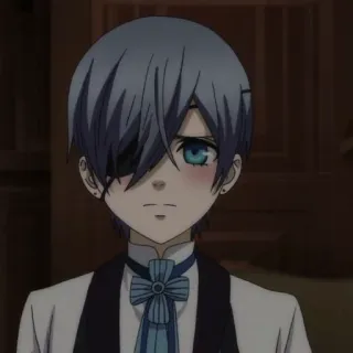 😳 Ciel Phantomhive Black Butler Anime, Manga, Black Butler, Ciel Phantomhive, Personaggio telegram sticker