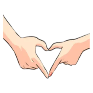 🤬 Forma cuore, Gesto della mano, Dita telegram sticker
