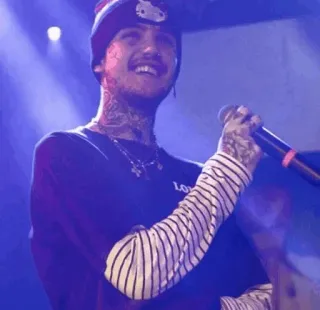 💙 Lil Peep LOVE lil peep, เพลง, นักร้อง, แร็ปเปอร์, อีโมแร็ป telegram sticker