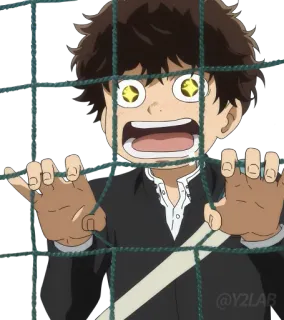 🤩 Anime, Desenho animado, Gritando, Chocado, Garoto anime, Emocional telegram sticker