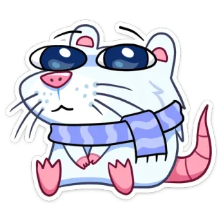 ☺️ kartun, tikus, imut, binatang, stiker whatsapp sticker