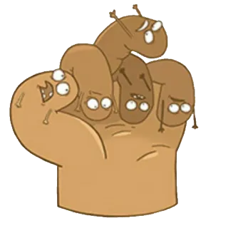✋ 가운데 손가락, 공격적인, 손 제스처, 만화, 벌레, 무례한, 모욕적인 telegram sticker