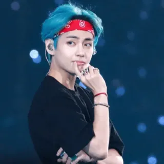 😒 V K-Pop, BTS, Kim Taehyung, Sänger, Idol, Künstler telegram sticker