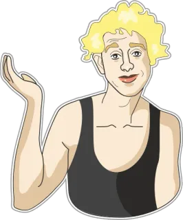 💁‍♂️ personaggio, persona, donna, cartone animato, capelli biondi telegram sticker