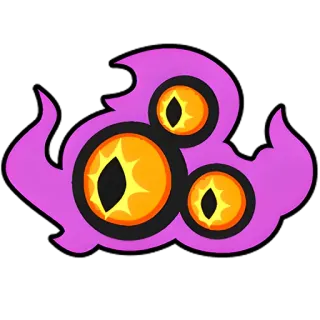 👀 eye, purple, monster, fantasy telegram sticker