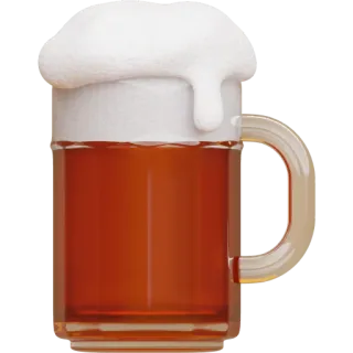 🍺 birra, bevanda, alcol, boccale, pinta whatsapp sticker