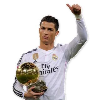 👍 Cristiano Ronaldo football, joueur, joueur de foot, Cristiano Ronaldo, Ballon d'Or, athlète whatsapp sticker
