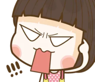 😠 Dessin animé, En colère, Fille, Anime, Frustrée, Agacée telegram sticker