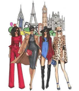🤠 Mode, Damen, Stadt, Stil, Glamour, Couture, Reisen telegram sticker