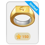 🎁 limited pierścionek, biżuteria, złoty, dodatek whatsapp sticker