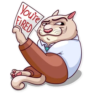 Big Boss Cat telegram stickers