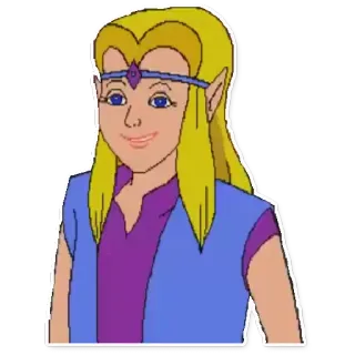 👸 Zelda The Legend of Zelda Zelda, The Legend of Zelda, video game, character, elf, princess telegram sticker