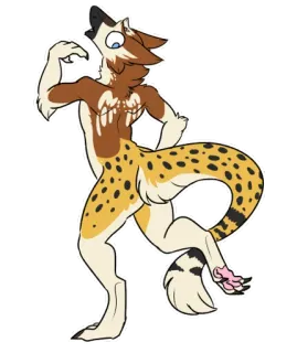 🧀 furry, anthropomorphic, animal, cartoon, sticker, dog telegram sticker