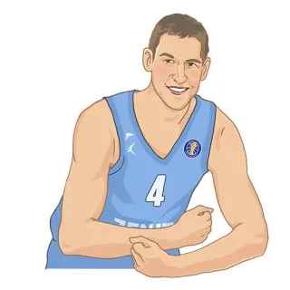 💪 4 basketball, athlète, sport, maillot telegram sticker
