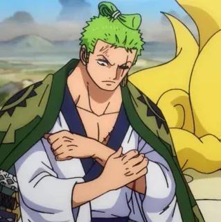 🐉 Zoro One Piece Аниме, Персонаж, One Piece, Зоро telegram sticker