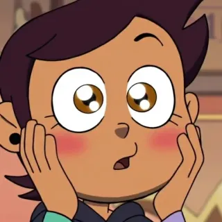 😳 Luz Noceda The Owl House cartoon, animated, character, television, owl house, luz noceda, disney telegram sticker