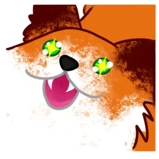 🤩 cane, felice, carino, animale, cartone animato, animale domestico, scintillante whatsapp sticker