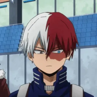 🥢 Shoto Todoroki My Hero Academia Anime, Shonen, Superhero, Manga, Shoto Todoroki telegram sticker