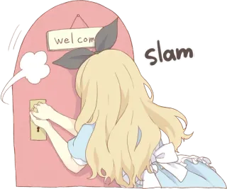 Pom's Alice Kansai dialect ENG :: @line_stickers telegram stickers