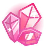 💎 cristaux, rose, pierres précieuses, minéraux, décoratif, brillant whatsapp sticker