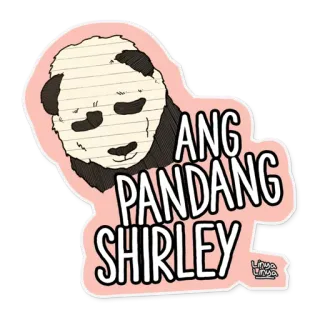 🐼 ANG PANDANG SHIRLEY Panda, Niedlich, Tier, Cartoon, Sticker whatsapp sticker